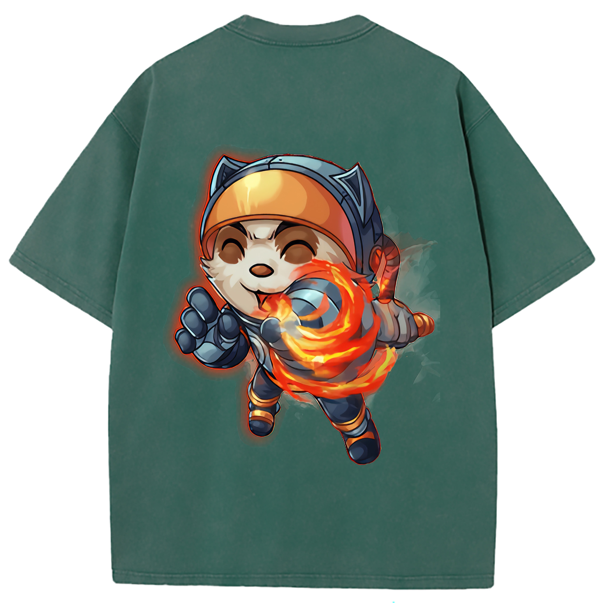 （画像用） リーグ・オブ・レジェンド League of Legends LOL 綿100% ヴィンテージ風 半袖Tシャツ（背面プリント）